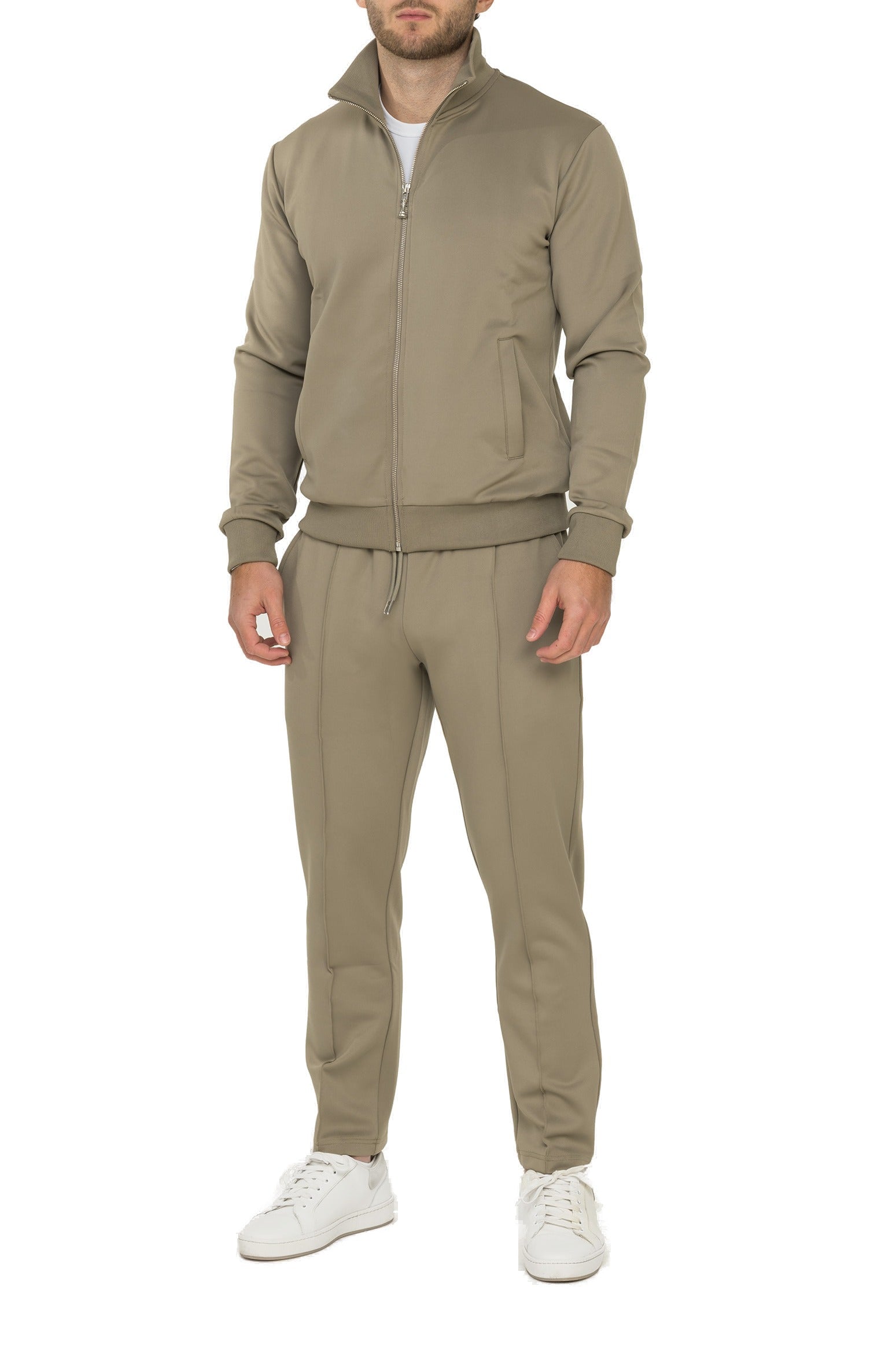 ODYCÉ Prestige Trainingsanzug Komplettset in Olive – kompletter Look