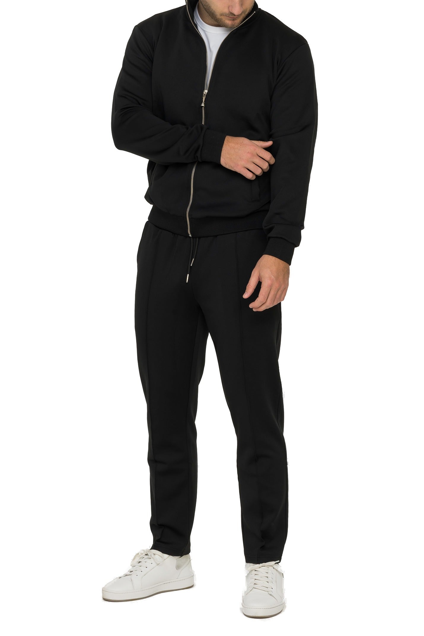 ODYCÉ Prestige Trainingsanzug Komplettset in Schwarz – kompletter Look