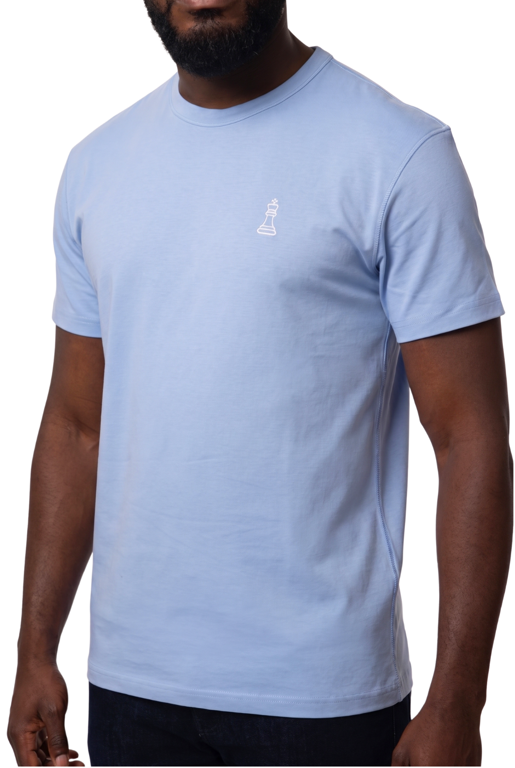ODYCÉ Signature T-Shirt Santorini Blau Detail