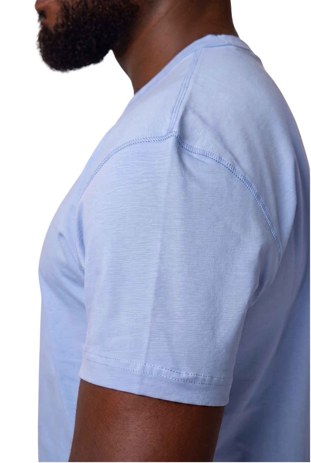 ODYCÉ Signature T-Shirt Santorini Blau Detail