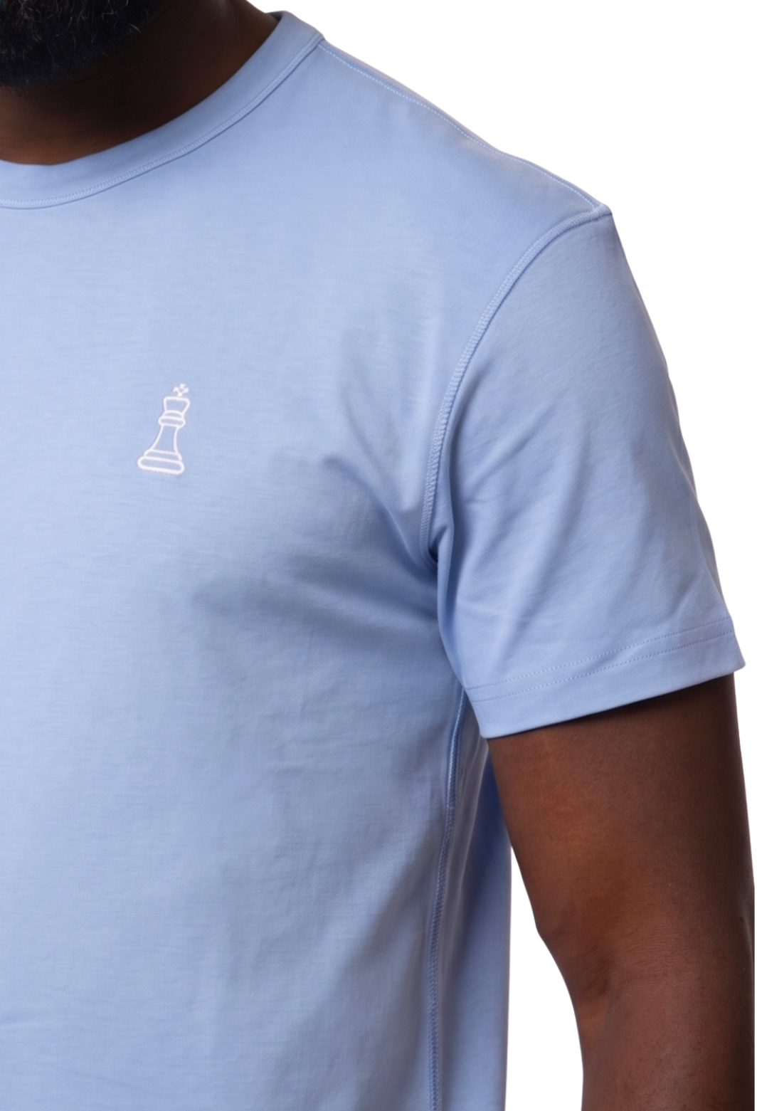 ODYCÉ Signature T-Shirt Santorini Blau Detail